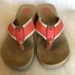 Tory Burch Frankie Wedge Sandals 8